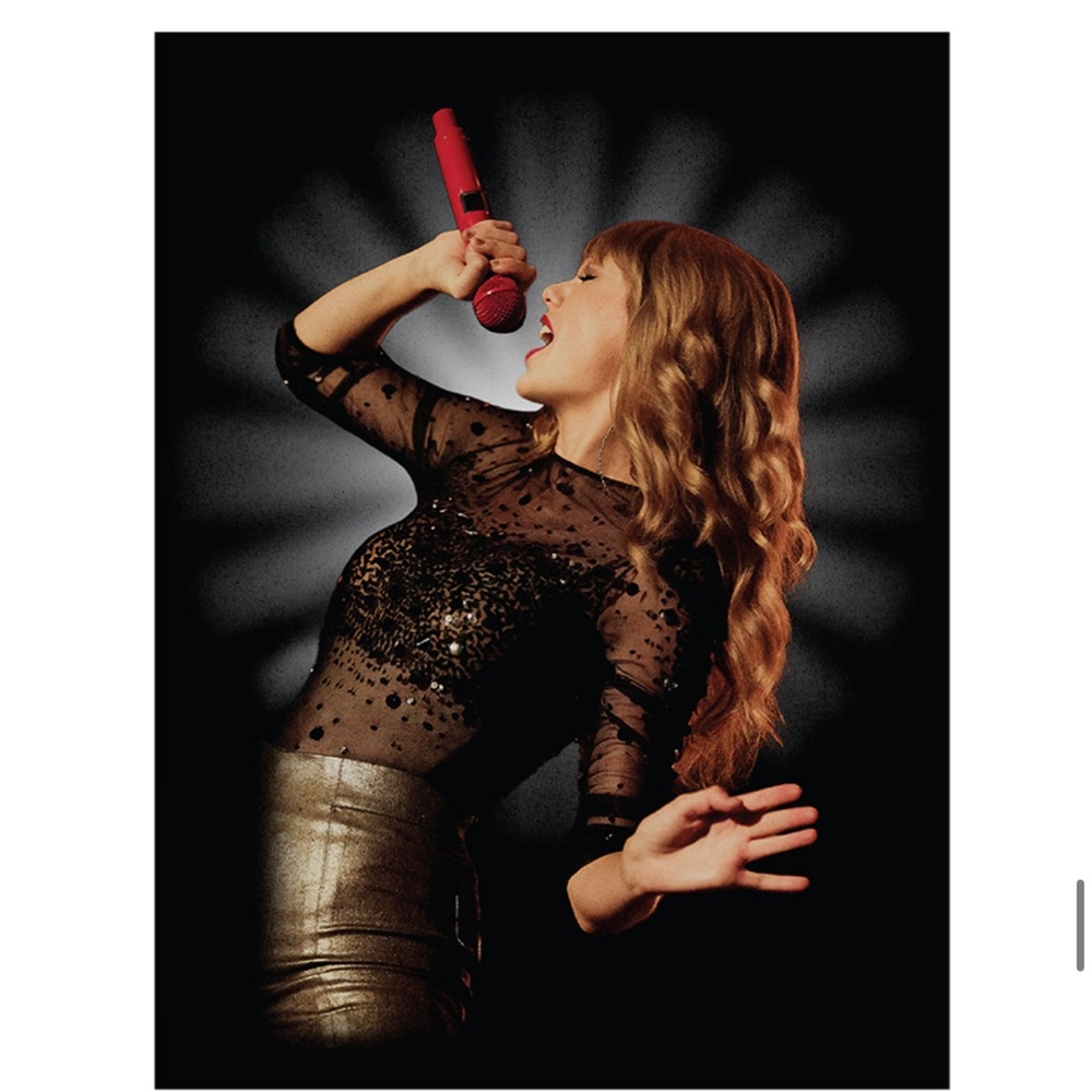 Red TV Lithograph